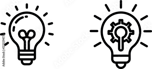 "Idea Icon for Inspiration, Creativity, and Innovation"
