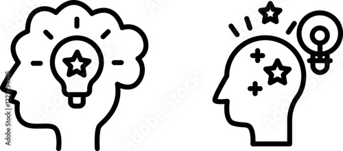 "Imagination Icon for Creativity, Ideas, and Vision"