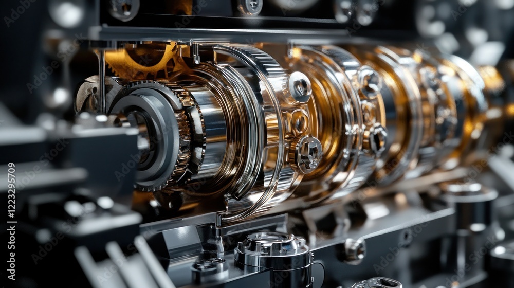Intricate Gearbox Mechanism: A Close-Up View of Precision Engineering Intricate Gearbox Mechanism: A Close-Up View of Precision Engineering
