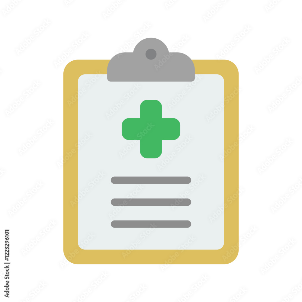 Fototapeta premium Healt report icon vector flat