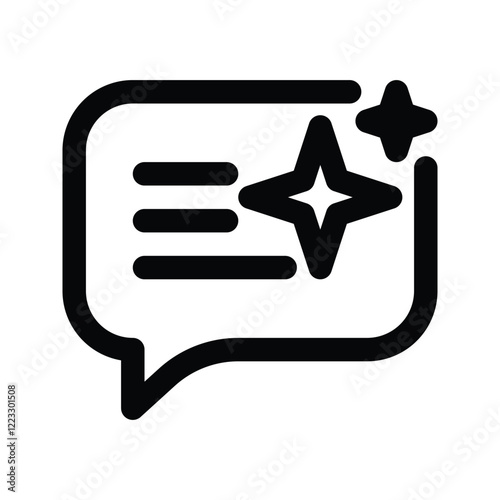 AI chat icon vector