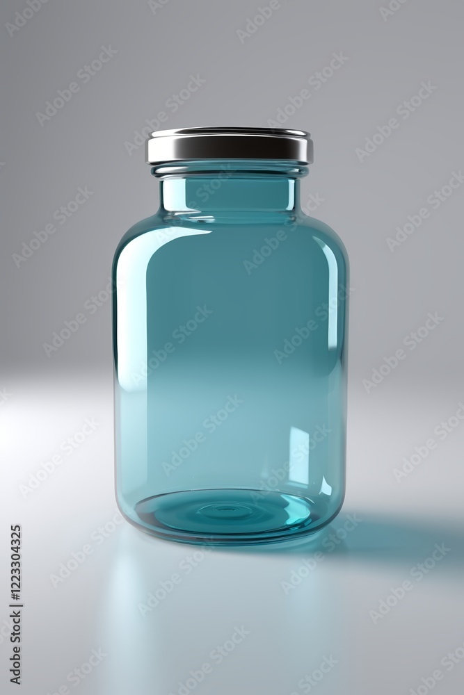 there is a blue glass jar with a metal lid there is a blue glass jar with a metal lid