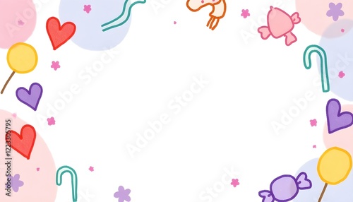 Sweet heart pastel background