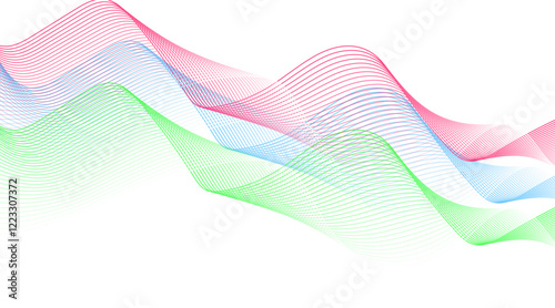 Abstract wave element for design. Dynamic wave pattern. Modern flowing wavy lines. Futuristic technology concept. Suit for banner, poster, cover, brochure, flyer, website