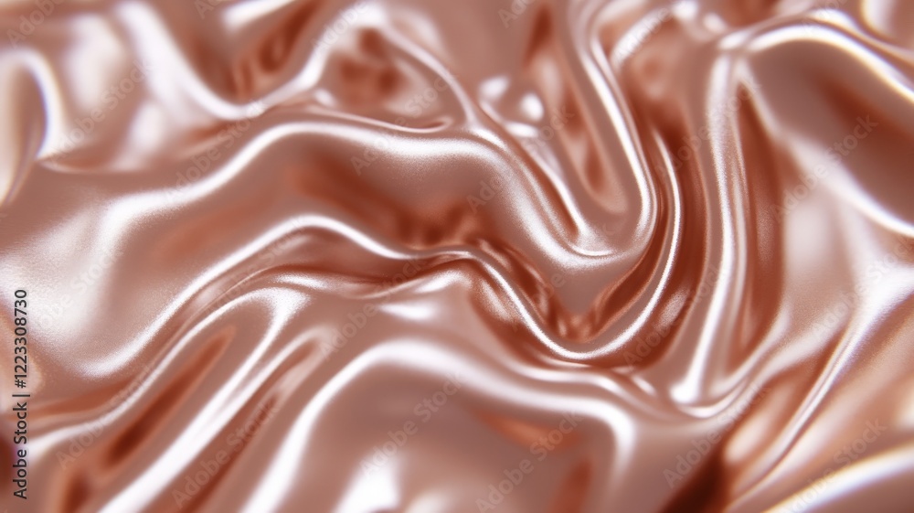 Smooth Bronze Fabric with Gradient Lighting Effects