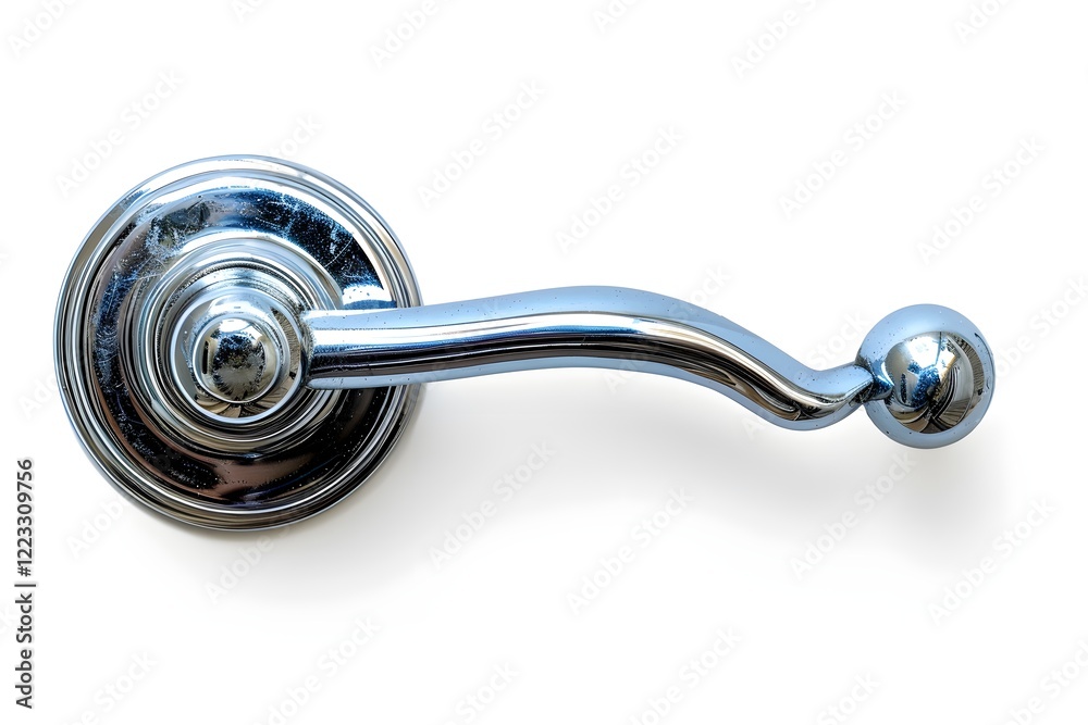 Obraz premium A close up of a door handle on a door
