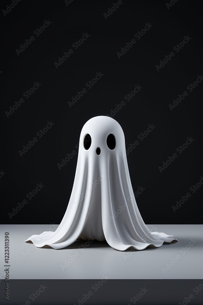 a close up of a ghost with a black background a close up of a ghost with a black background