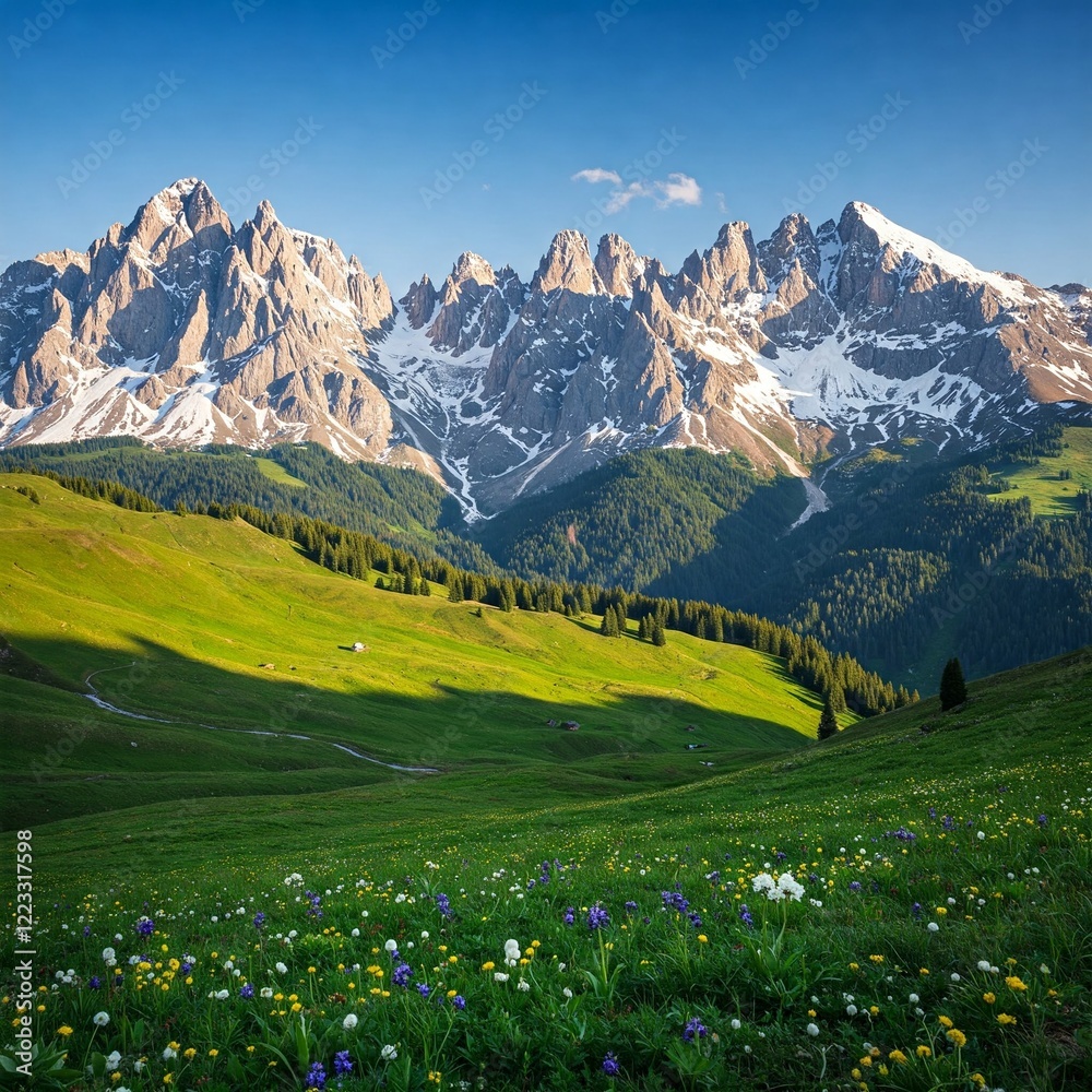 Obraz premium mountain landscape in summer