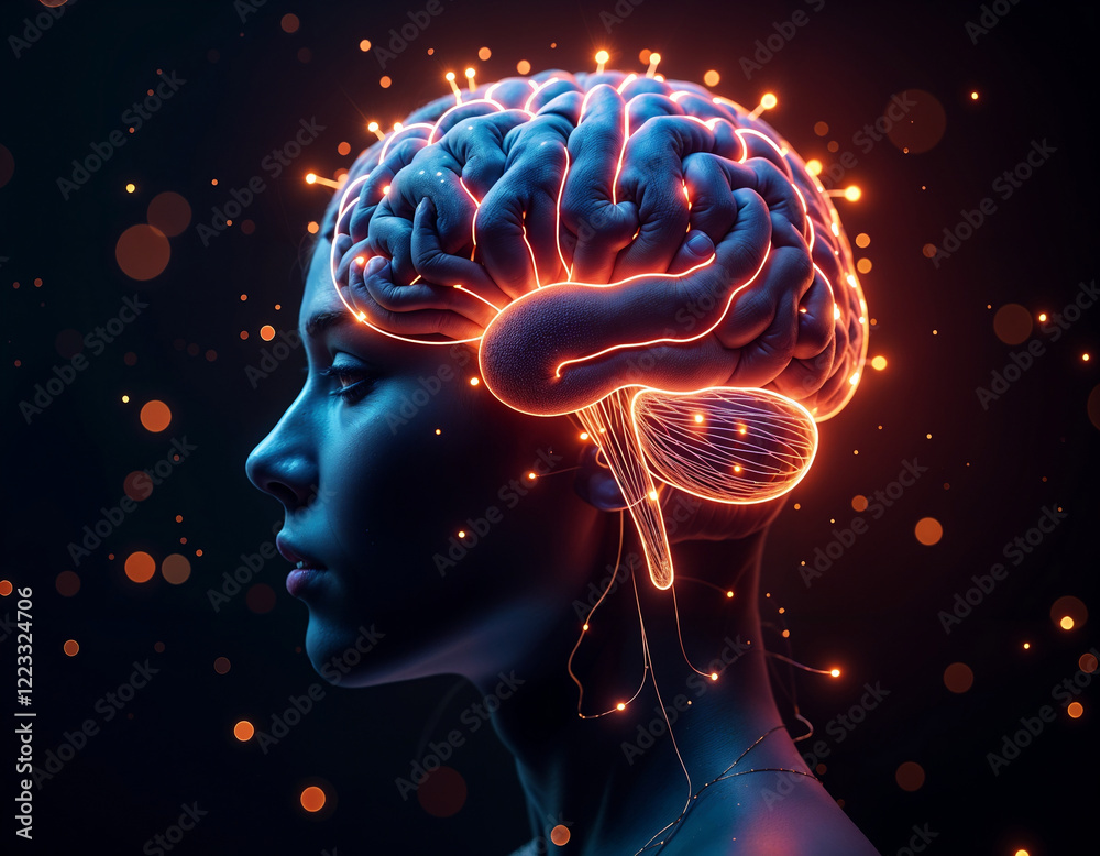 Obraz premium An abstract representation of artificial intelligence