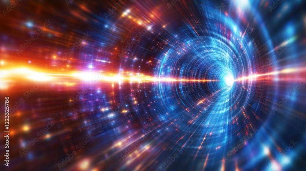 Abstract Tunnel of Light and Energy Abstract Tunnel of Light and Energy