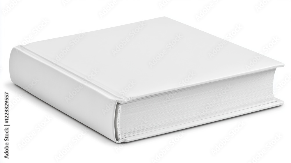 Blank White Book Mockup Blank White Book Mockup
