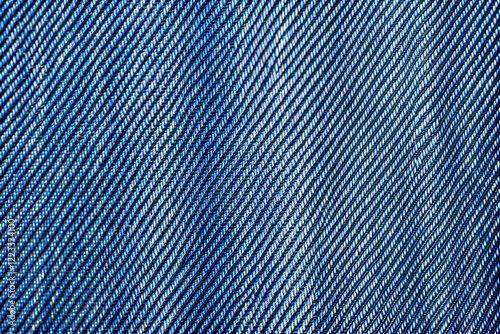 Blue Diagonal Fabric Texture