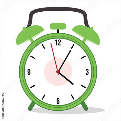 alarm clock isolated on white background