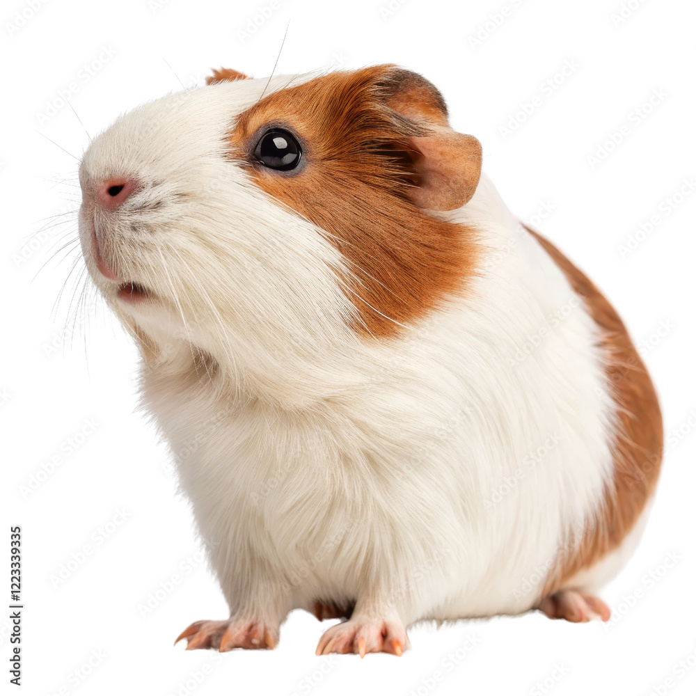 Cute Guinea Pig, Side View, Isolated on Transparent Background, Pet, Rodent, Guinea pig, animal, pet Cute Guinea Pig, Side View, Isolated on Transparent Background, Pet, Rodent, Guinea pig, animal, pet