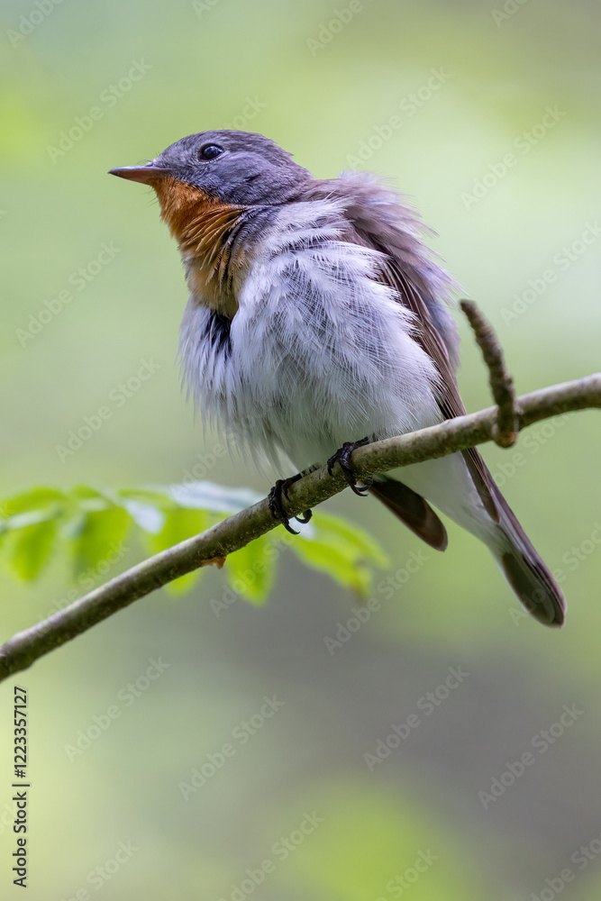 Fototapeta premium Red-breasted Flycatcher 