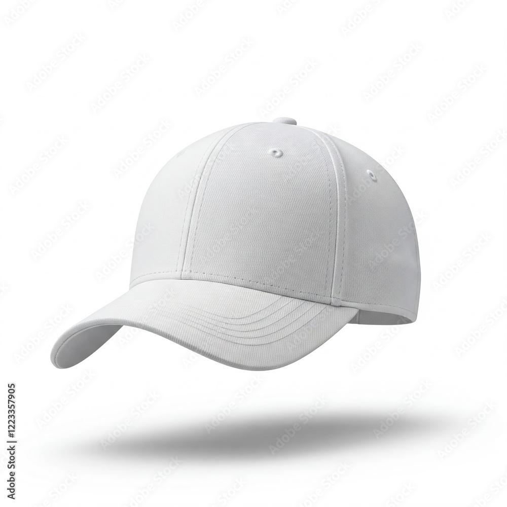 Fototapeta premium Blank weißes basecap vor weißem Hintergrund hollow man Fotografie