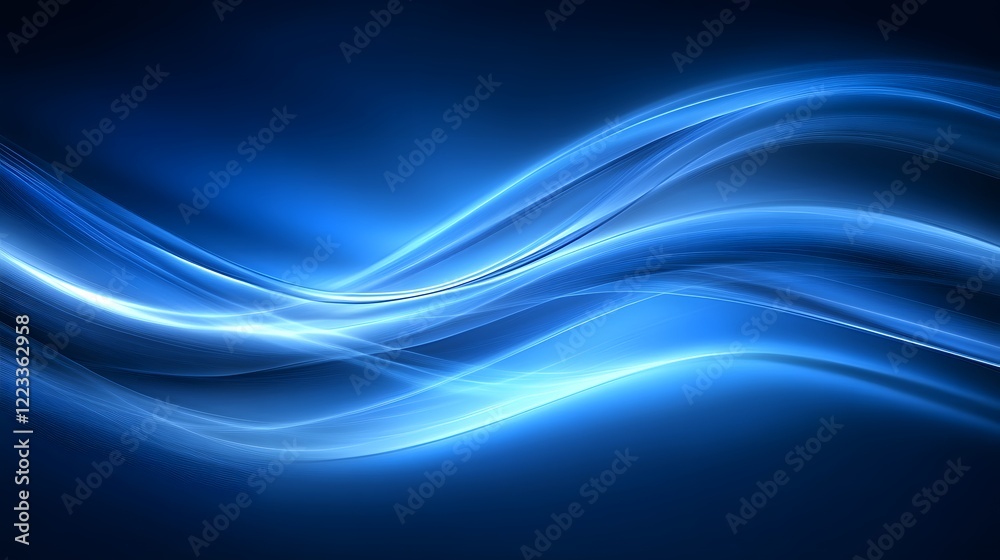 Fototapeta premium abstract blue wave background
