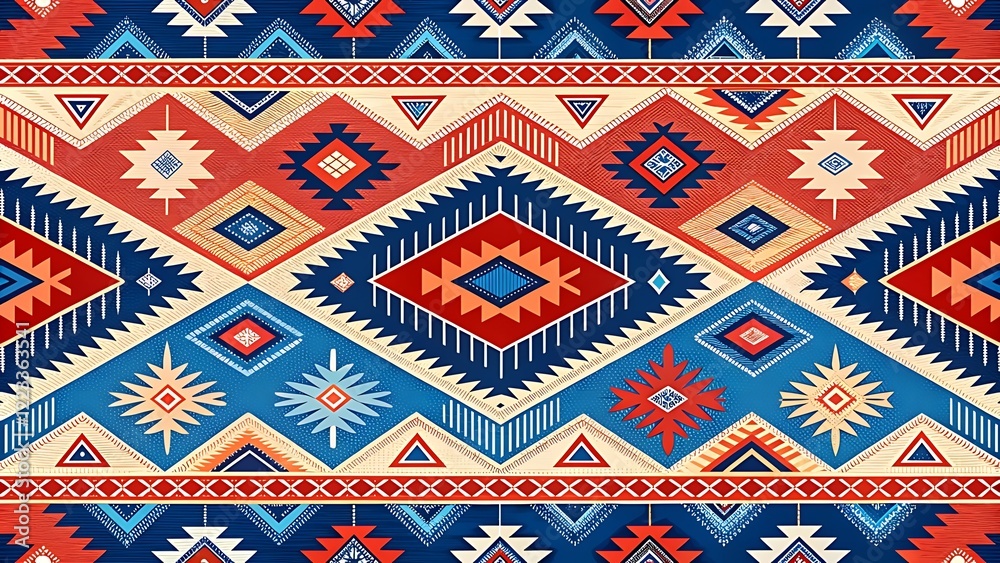 Navajo tribal vector seamless pattern. Native American ornament. Navajo tribal vector seamless pattern. Native American ornament.