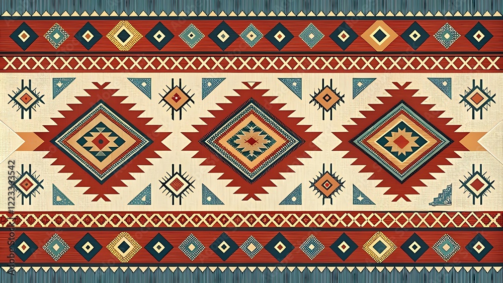 Navajo tribal vector seamless pattern. Native American ornament. Navajo tribal vector seamless pattern. Native American ornament.
