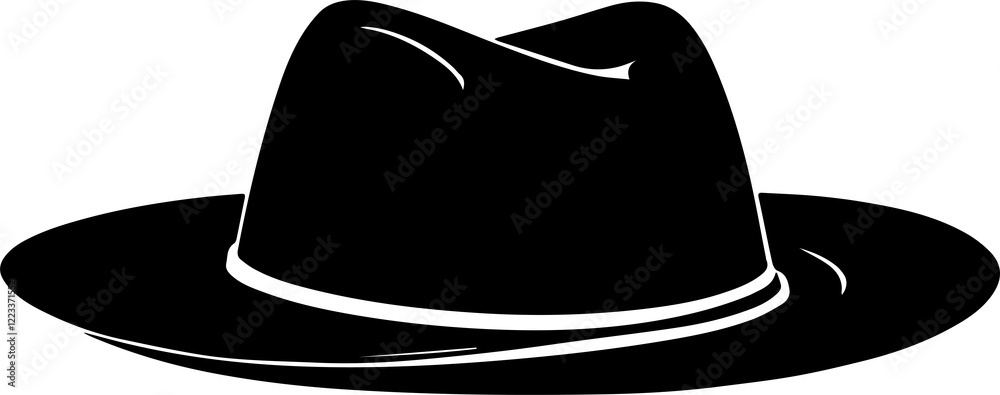 Western cowboy hat silhouette icon Western cowboy hat silhouette icon