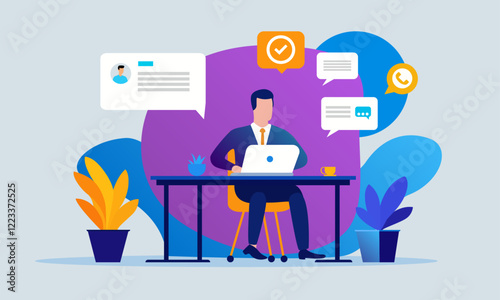 Wallpaper Mural Business Communication Corporate Chat Support AI File Torontodigital.ca