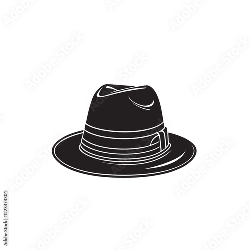 Western cowboy hat silhouette icon