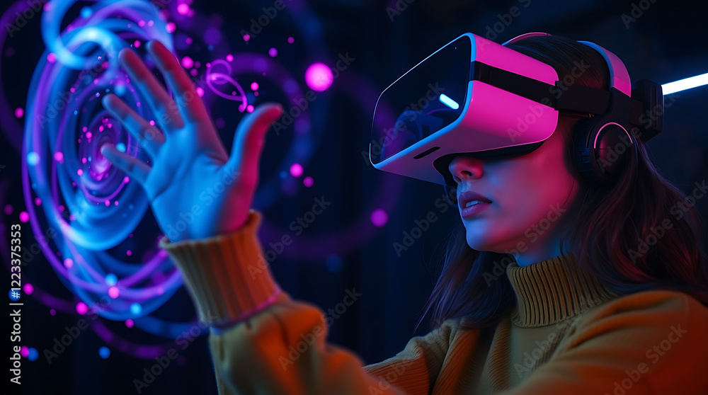 Metaverse: The Future of Immersive Digital Experiences, virtual reality, VR technology, immersive experience, digital world, augmented reality, extended reality, futuristic tech, AI in VR.