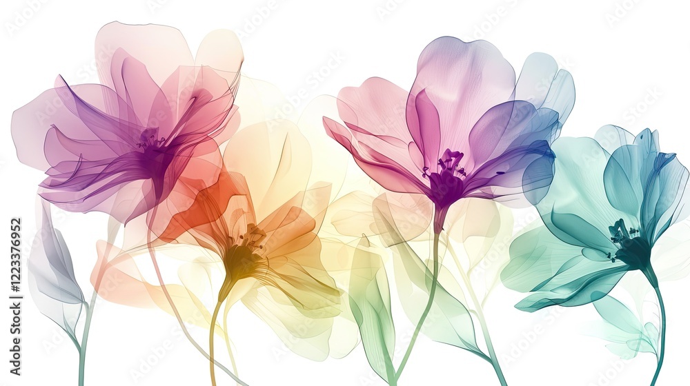 Obraz premium Abstract, colorful flower 
