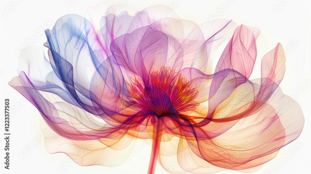 Obraz premium A beautiful, transparent flower 