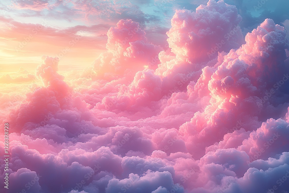 Beautiful sky and clouds in pastel colors Beautiful sky and clouds in pastel colors