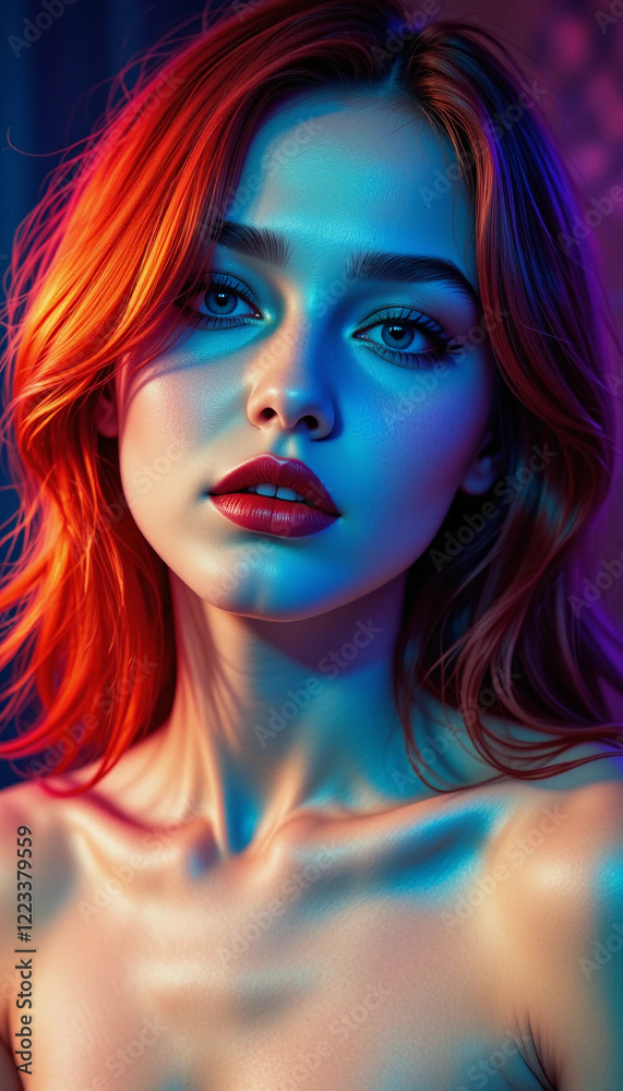 Fototapeta premium Beautiful redheaded woman