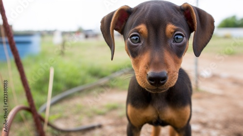  Portrait of a dog with a warm and expressive gaze, a heartwarming and loyal companion photo