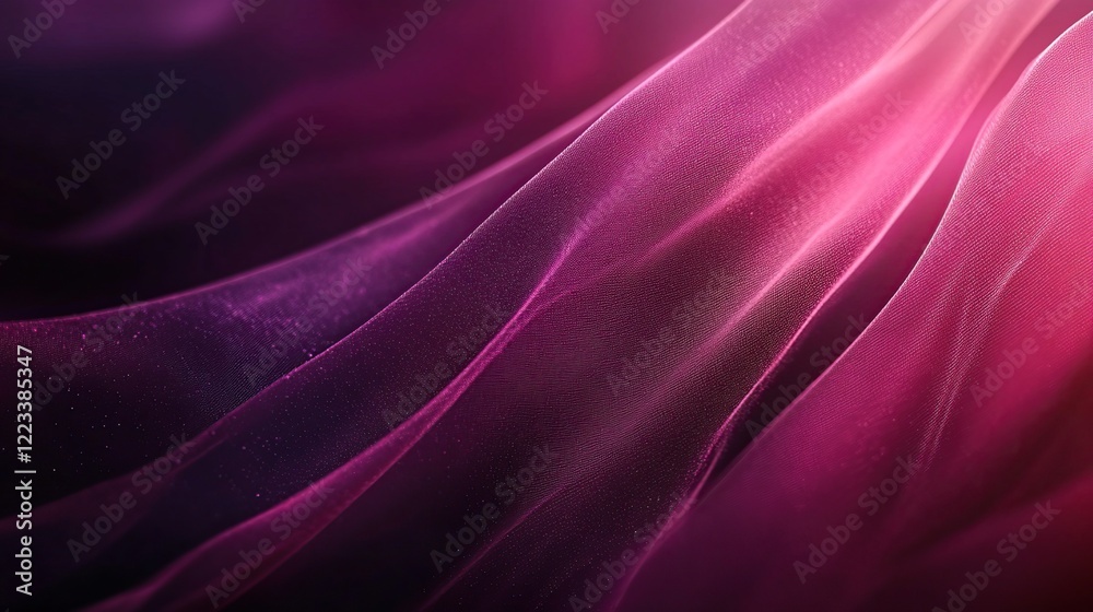 Fototapeta premium Abstract Draped Pink Fabric Soft Texture Background
