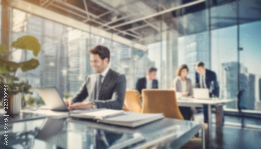 Blurred background with business people working group Blurred background with business people working group