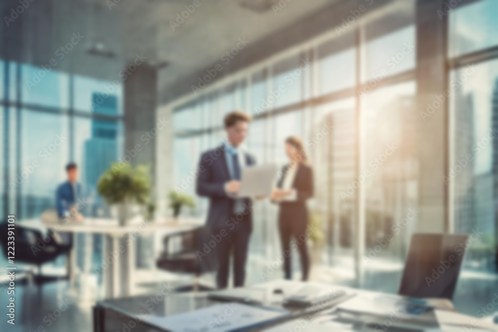 Blurred background with business people working group Blurred background with business people working group