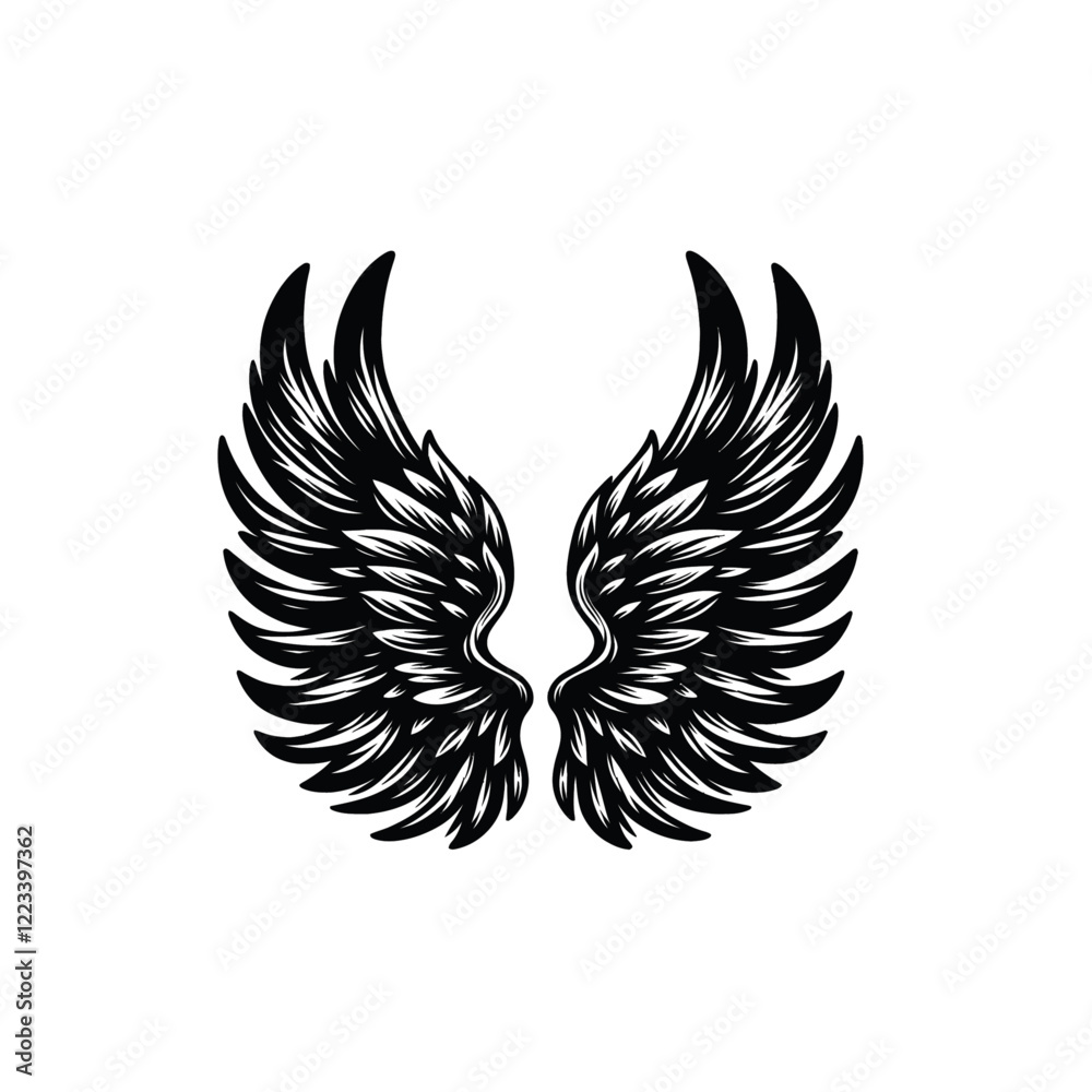 Naklejka premium Angel wings