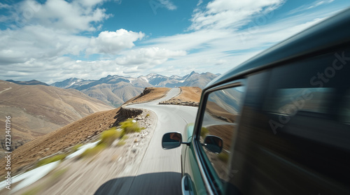 Mountain road trip adventure