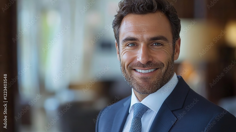 Smiling businessman in suit, headshot portrait. Smiling businessman in suit, headshot portrait.