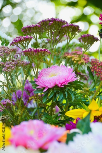 Greeting card - Dahlia bouquet
