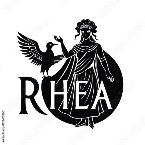 Symbolic Illustration of Rhea, the Titaness of Greek Mythology