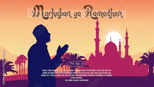 Marhaban ya Ramadhan Poster Serenity Sunset