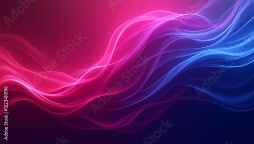 Wallpaper Mural Abstract purple and magenta wavy background. Generative Ai. Torontodigital.ca