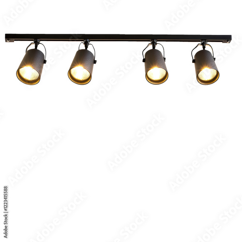 Full length front view of tack Lighting isolated on transparent background