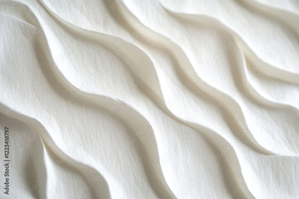 Obraz premium Abstract white wavy texture background. (1)