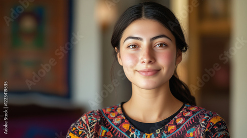 portrait of a young Azerbaijanis woman. photo