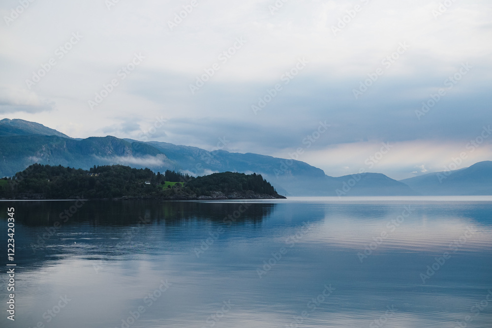 Picturesque fjords in Norway in summer Picturesque fjords in Norway in summer