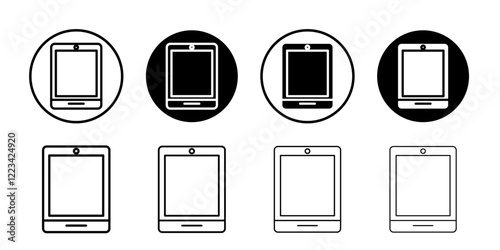 Tablet icon Vector logo set flat