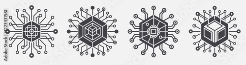 set quantum computing template design, software programming science
