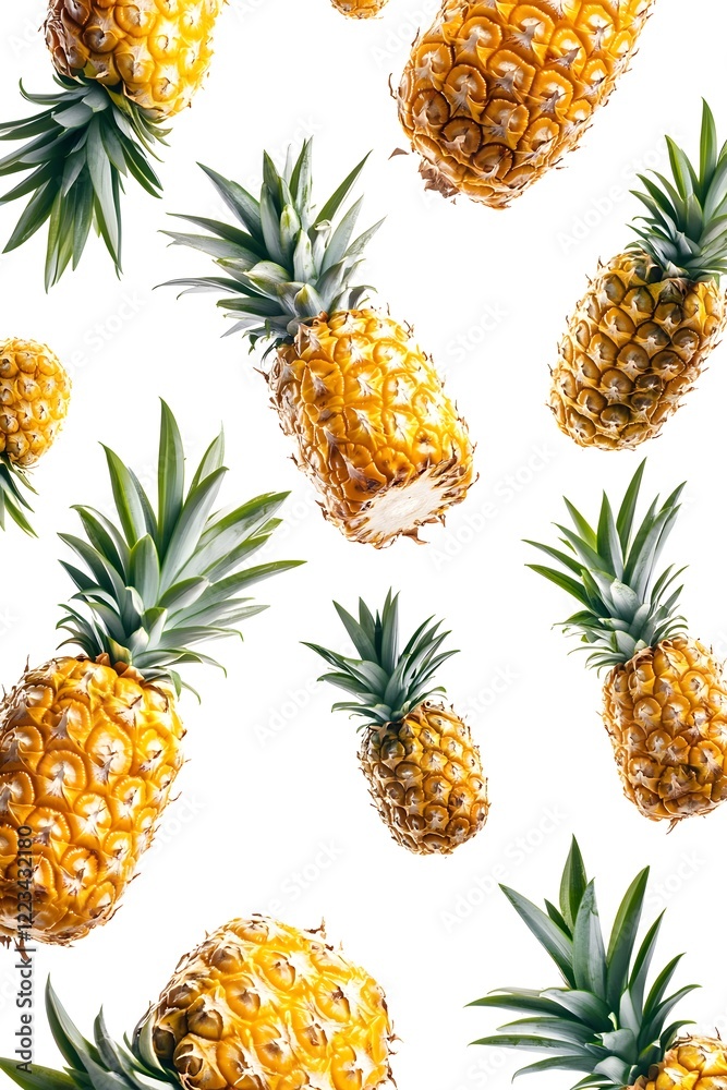 seamless pattern with pineapple seamless pattern with pineapple