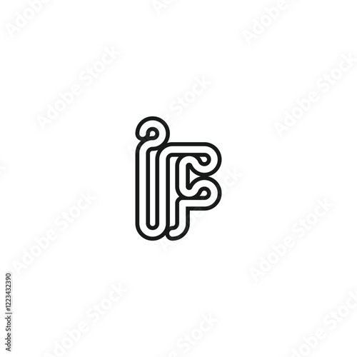 IF FI Alphabet Initial Logo with a Stylish Touch